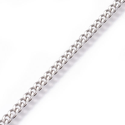 304 Stainless Steel Curb Chains, Twisted Chains, Unwelded