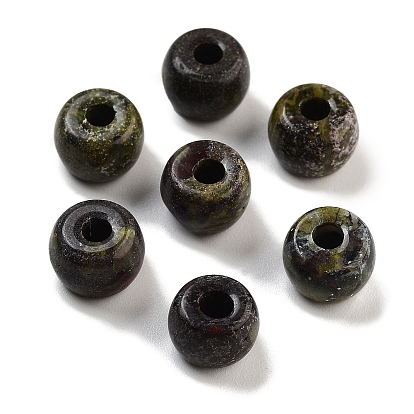 Natural Dragon Blood Beads, Barrel