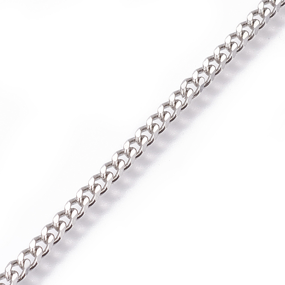304 Stainless Steel Curb Chains, Twisted Chains, Unwelded