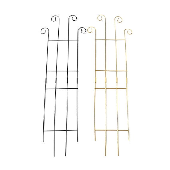 Железная садовая решетка, Декоративная подставка с завитками для вьющихся растений и горшечных растений.