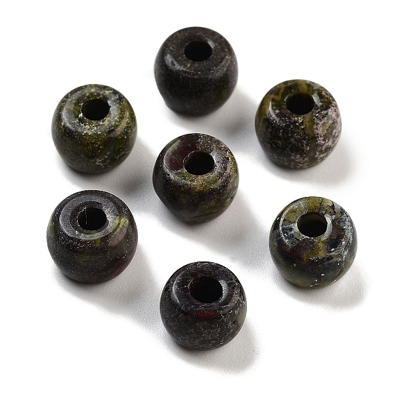 Natural Dragon Blood Beads, Barrel