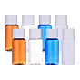 15ml PET Plastic Liquid Bottle Sets, Refillable Bottles, with PP Plastic Cap & Inner Plug, Round Shoulder