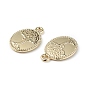 Alloy Pendants, Oval with Tree of Life Charm