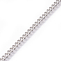 304 Stainless Steel Curb Chains, Twisted Chains, Unwelded