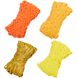 50m 4 цвета волна изгиб бахрома отделка, лента для шитья, для тканевого платья своими руками изготовление украшения