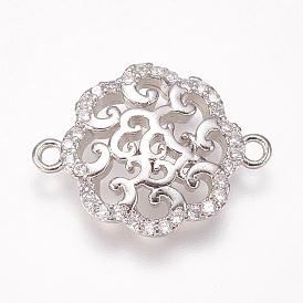 Латунные микро проложить кубических ссылки циркония, цветок