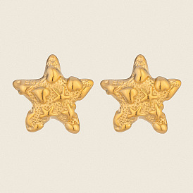 304 из нержавеющей стали серьги, звезда с теплицей