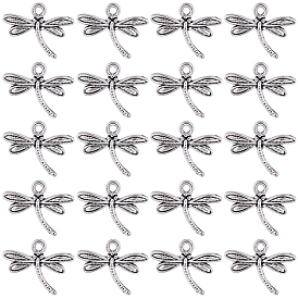 100 шт. Подвески из сплава в тибетском стиле, стрекоза
