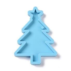 Christmas Tree Decoration Silicone Molds, Resin Casting Molds, for UV Resin, Epoxy Resin Craft Making