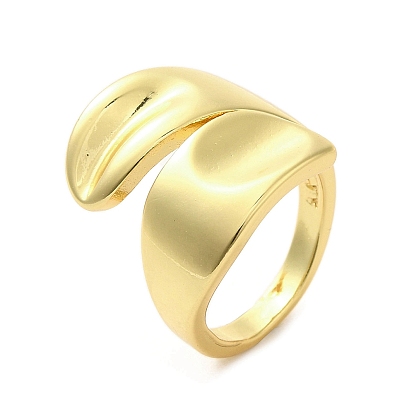 Anillo de dedo de latón chapado en rack, anillo de manguito, larga duración plateado, sin plomo y cadmio