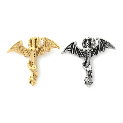 304 подвески из нержавеющей стали, талисман драконьего меча