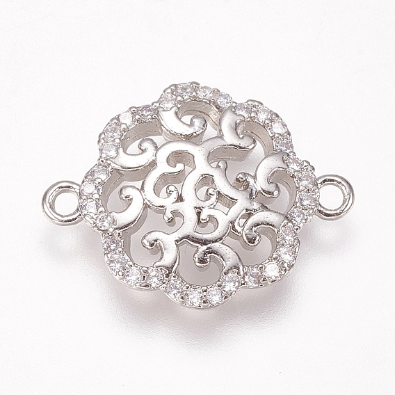 Латунные микро проложить кубических ссылки циркония, цветок