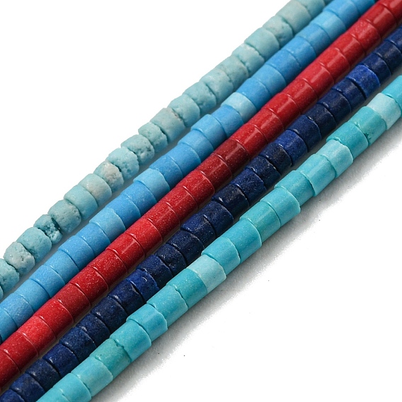 Природный агат бисер нитей, диск, окрашенная и подогревом, Heishi бусы