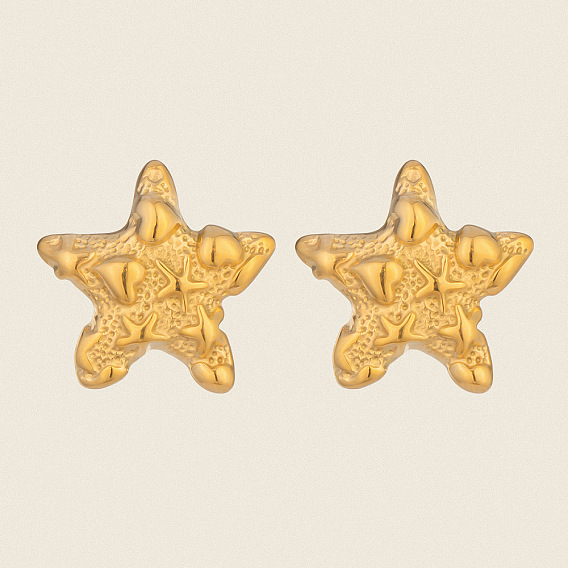 304 из нержавеющей стали серьги, звезда с теплицей