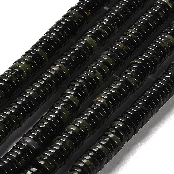 Натуральные пряди камбабы из яшмы, диск, Heishi бусы