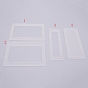 Acrylic Basket Bottoms, Crochet Basket Base, for Basket Weaving Supplies and Home Decor Craft, Rectangle