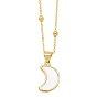 Shell Pendant Necklaces, with Brass Finding