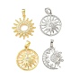Латунные микро проложить кубического циркония подвески, солнечные чары