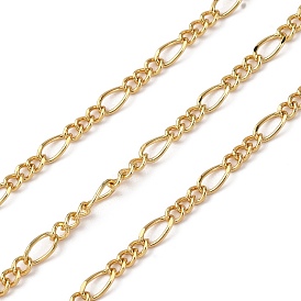 Латунь Figaro цепи, без свинца и без кадмия, стойки покрытие, долговечный, с катушкой, пайки