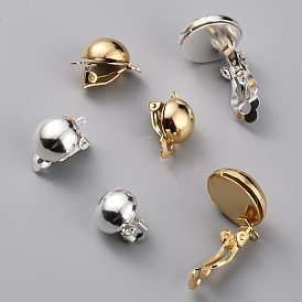 Brass Clip-on Earring Findings