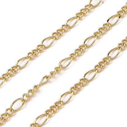 Латунь Figaro цепи, без свинца и без кадмия, стойки покрытие, долговечный, с катушкой, пайки