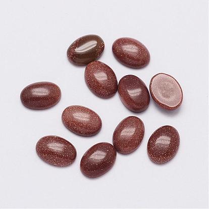 Cabujones goldstone sintéticos, oval