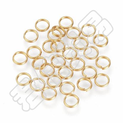 304 Stainless Steel Split Rings，Double Loops Jump Rings