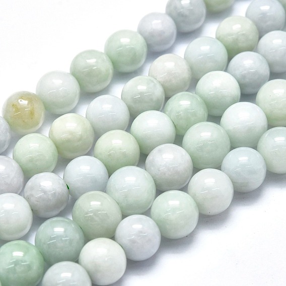Natürliche jadeite Perlen Stränge, Runde