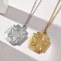 304 Stainless Steel Cross with Star Pendant Necklaces