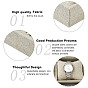 Imitation Burlap Jewelry Bracelet Displays, 12 Grids Pillows Without Lid Tray Jewelry Storage Holder, with Wood,353x243x41mm