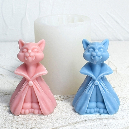 3D Cat DIY Food Grade Silicone Candle Molds, Aromatherapy Candle Moulds, Scented Candle Making Molds
