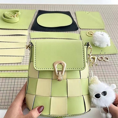 Наборы сумок на плечо в клетку тартан своими руками, включая материалы сумки из искусственной кожи