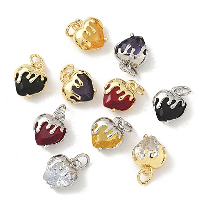 Кулон из циркония, сердце прелести, долговечный, без кадмия и без свинца, стойки покрытие, с целью перехода в кольце, настоящий 18k позолоченный/платиновый