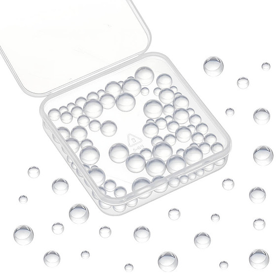 85 шт. 4 стили бусины из натурального кварца, без отверстия / не просверленный, круглые бусины