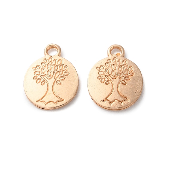 Подвески из сплава , без свинца и без кадмия, плоские круглые с дерева жизни
