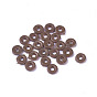 Cowhide Leather Spacer Beads, Leather Gasket Septum, Donut/Pi Disc