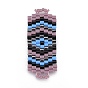 MIYUKI & TOHO Handmade Japanese Seed Beads Links, Loom Pattern, Rectangle