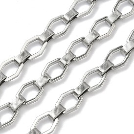 Ручная работа 304 цепочки из нержавеющей стали с восьмиугольными звеньями, несварные, с катушкой