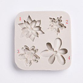 (Same Sku: DIY-E028-07)Food Grade Silicone Molds, Fondant Molds, For DIY Cake Decoration, Chocolate, Candy Mold, Flower