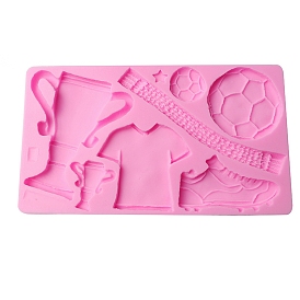 Trophy/Football/Shoe DIY Silicone Molds, Fondant Molds, Resin Casting Molds, for Chocolate, Candy, UV Resin & Epoxy Resin Craft Making