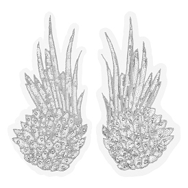 2 шт. 2 стили стразы крылья, с блестками из смолы, украшения своими руками аксессуары