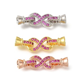 Стойка плакировка бесконечность латунь микропаве из кубического циркония, долговечный, без свинца и без кадмия