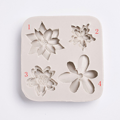 (Same Sku: DIY-E028-07)Food Grade Silicone Molds, Fondant Molds, For DIY Cake Decoration, Chocolate, Candy Mold, Flower