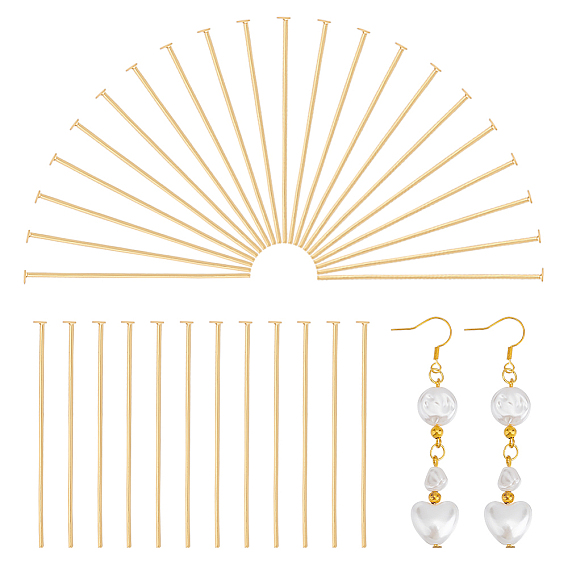 300 шт. 304 штифты с плоской головкой из нержавеющей стали