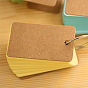 Cute Kraft Paper Mini Loose-leaf Notebook for Student, Portable Ring Binder Book, Rectangle