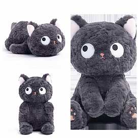 Luminous PP Cotton Stuffed Cat Plush Toy, Glow in the Dark for Doll Toy Home Room Decoration