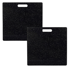 Акриловые большие подвески, прямоугольные, с блеском порошок