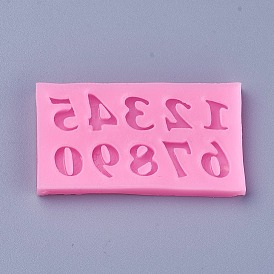 Пищевые силиконовые формы, формы помады, для украшения торта поделки, цвет шоколада, конфеты, изготовление ювелирных изделий на основе смолы и эпоксидной смолы, число