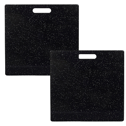 Акриловые большие подвески, прямоугольные, с блеском порошок