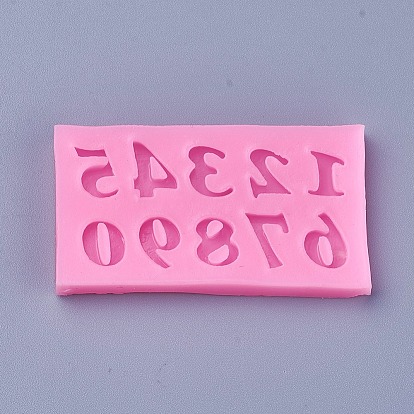 Пищевые силиконовые формы, формы помады, для украшения торта поделки, цвет шоколада, конфеты, изготовление ювелирных изделий на основе смолы и эпоксидной смолы, число